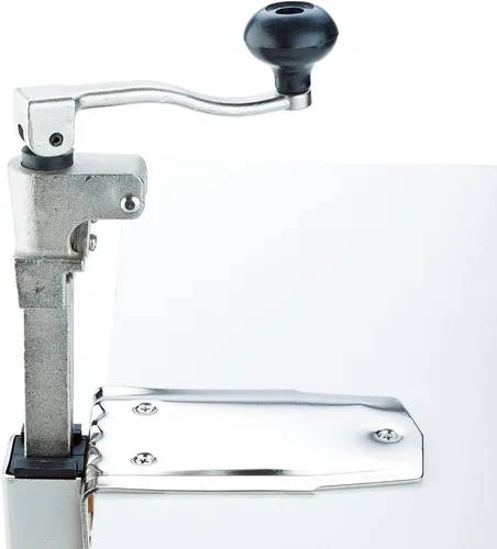 Vista 4 de Abrelatas comercial Abrelatas manual de hierro inoxidable resistente para montaje en superficie para cocina comercial