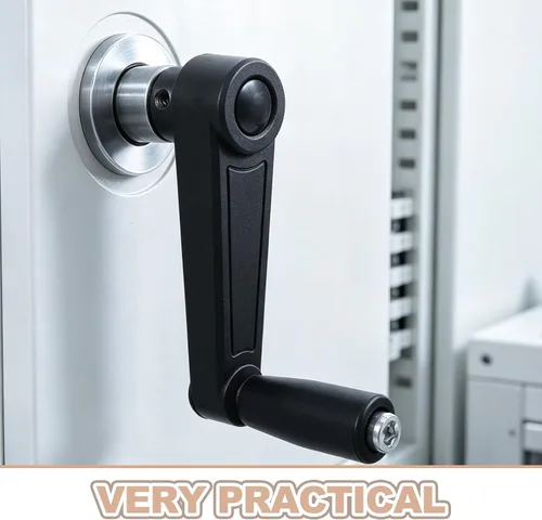 Vista 3 de Foldable Swivel Lathe Crank Handle Black for Milling Machine