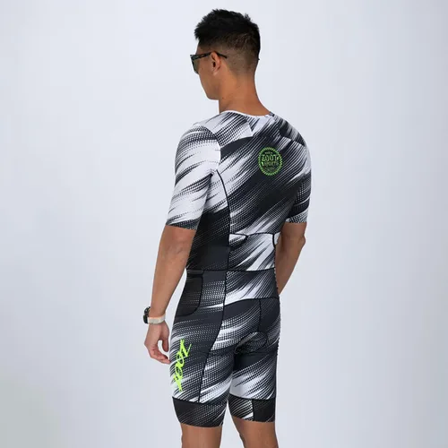 Vista 3 de Zoot LTD Tri Aero Fz - Traje de carreras para hombre, manga corta, aerodinámico, ciclismo, carrera, natación, ciclismo, correr, tri, con bolsillos