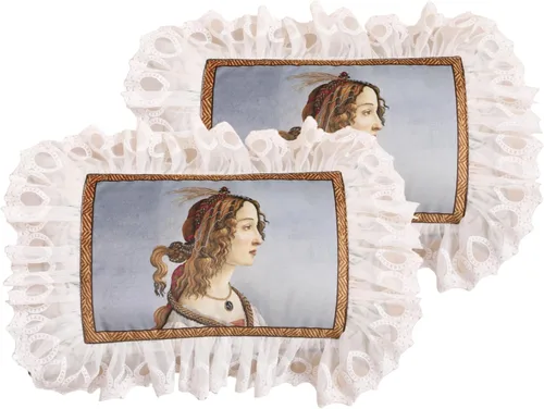 Vista 15 de patdrea Funda de almohada de terciopelo francés de diseño, 18 x 18 pulgadas Aviario