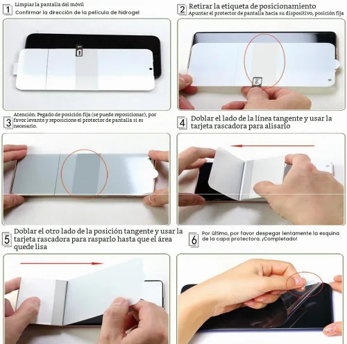 Vista 5 de Epivol Película protectora de pantalla trasera para iPhone 15 Pro Max Película de hidrogel no vidrio Película trasera 15 Pro Max HD