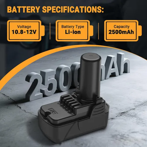 Vista 3 de Shentec Batería de 10.8V-12V 2500mAh compatible con Hitachi BCL1015 Compatible con: Shentec 10, V 2500mAh, iones de litio, batería de repuesto