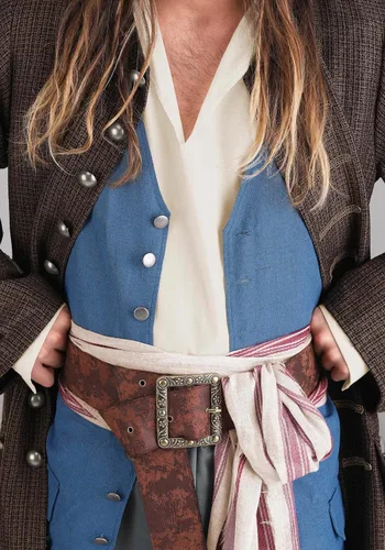 Vista 9 de Disfraz de pirata de Jack Sparrow de lujo para adultos