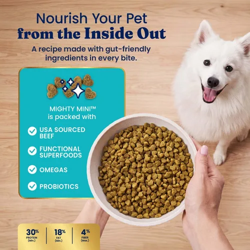 Vista 6 de Solid Gold Comida seca para juguetes y razas pequeñas de perro, bocaditos pequeños – Ternera real, sin granos, sin gluten, croquetas con alto