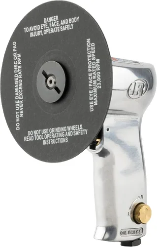 Vista 8 de Ingersoll Rand 313-B - Lijadora de ángulo de aire de 7", almohadilla compuesta, 5000 RPM, 0.5 HP