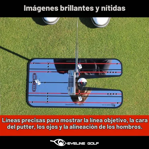 Vista 6 de Genuine EyeLine Golf Alignment Putting Mirror - Top Training Aid on the PGA Tour - See Rapid Improvement - Helps Beginner, Junior, and Scratch