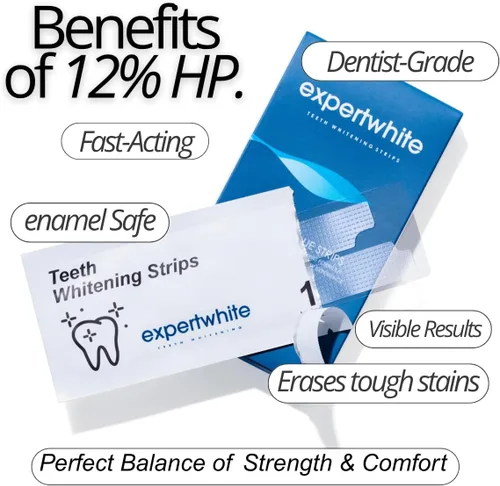 Vista 9 de MaxStrips™ Tiras blanqueadoras de dientes al 12% – Tiras blanqueadoras profesionales de peróxido al 12%, tecnología Dryfit antideslizante, seguro