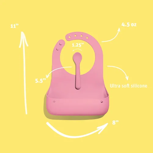 Vista 2 de Avanchy Silicone Baby Bibs with Matching Spoon