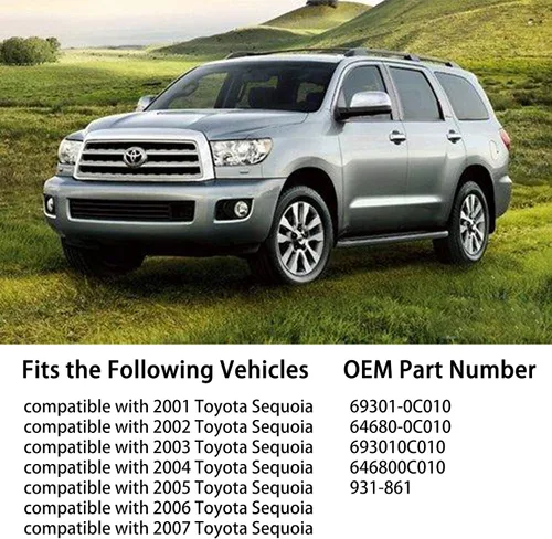 Vista 3 de FOKES Actuador de bloqueo de puerta elevadora, puerta trasera para maletero y portón trasero con actuador compatible con Toyota Sequoia 2001-2007