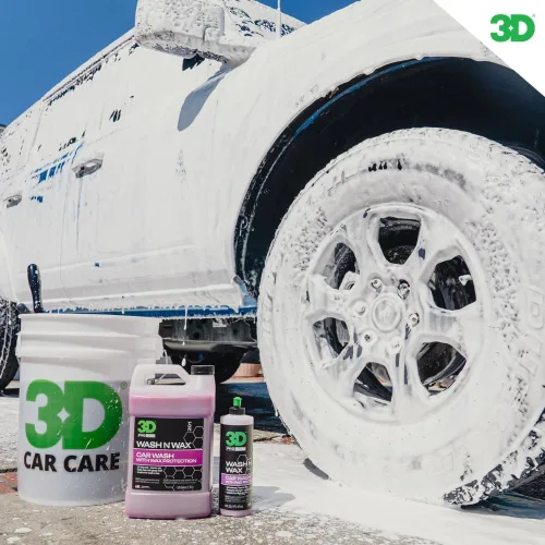 Vista 4 de 3D Wash N Wax Jabón de lavado de autos – pH equilibrado, fácil de enjuagar, jabón libre de arañazos con protección de cera – 16 onzas