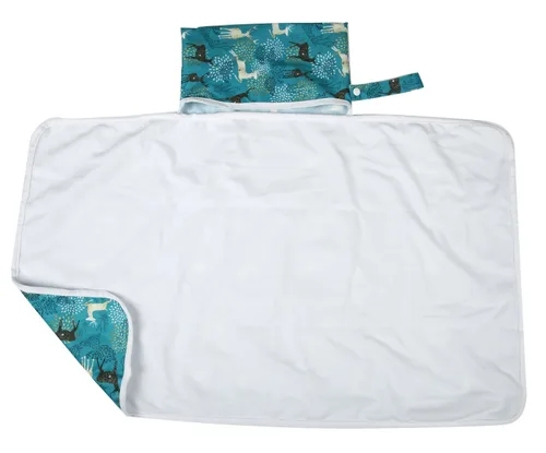 Vista 20 de Cambiador de pañales para bebé, portátil, plegable, lavable, pañal de viaje impermeable (nacido hasta ser A)