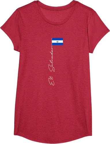 Vista 51 de Camiseta patriótica con bandera de El Salvador, Negro