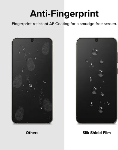 Vista 6 de Ringke Película protectora de seda [2 unidades] Compatible con Samsung Galaxy S23 Plus 5G, película protectora multicapa de calidad premium