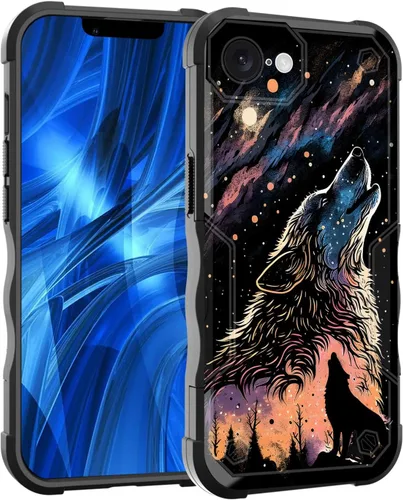 Vista 107 de Funda para iPhone Air, [doble capa] [protección contra caídas de grado militar de 10 pies] Funda resistente a prueba de golpes para iPhone Air
