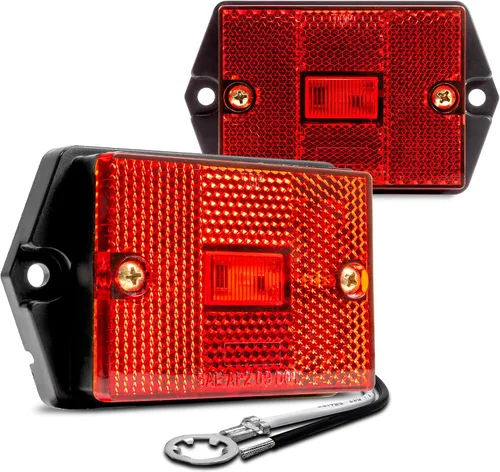 Vista 12 de TRUE MODS - Luz de marcador lateral LED ámbar [certificado DOT] [IP67 resistente al agua] [reflector integrado] para remolques de lanchas