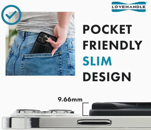 Vista 6 de LoveHandle PRO Compatible con MagSafe Agarre Magnético para Teléfono con Soporte - Montar, Correa y Soporte para Smartphone y Tableta - Anillo