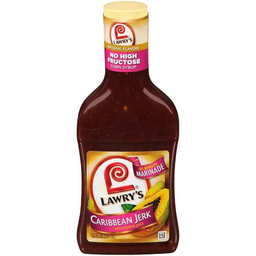 Vista 10 de Lawry's Caribbean Jerk con adobo de jugo de papaya, 12 fl oz