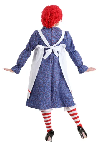 Vista 3 de Disfraz de muñeca de trapo para adulto Multicolor