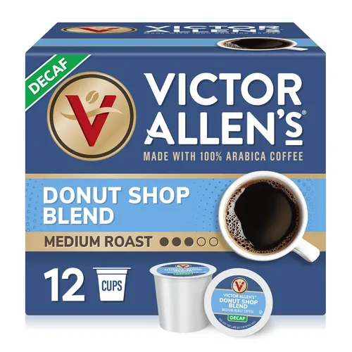 Vista 15 de Victor Allen's - Café descafeinado 100% colombiano, tostado medio, 80 unidades, cápsulas de café de una sola porción para cafeteras Keurig K-Cup