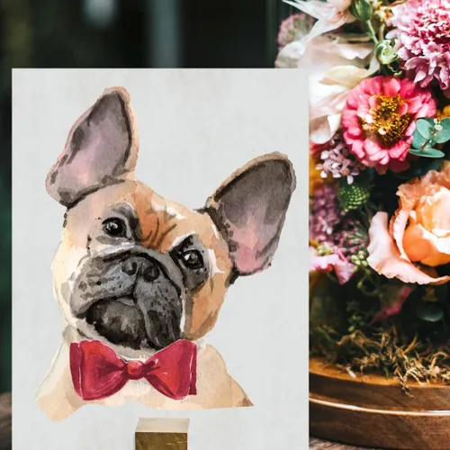 Vista 14 de Andaz Press Póster impreso para pared de perro, 8.5 x 11 pulgadas, Bulldog inglés con gafas negras, 1 paquete, regalo de cumpleaños de Navidad, sin