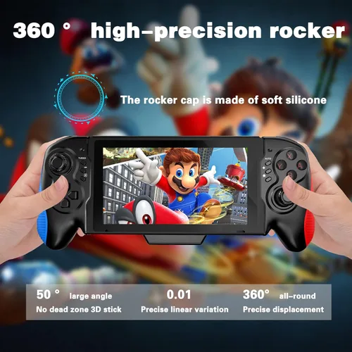 Vista 3 de Tingkengse Controlador de interruptor para Nintendo SwitchOLED, controlador Joypad Switch Pro de una pieza para modo de mano