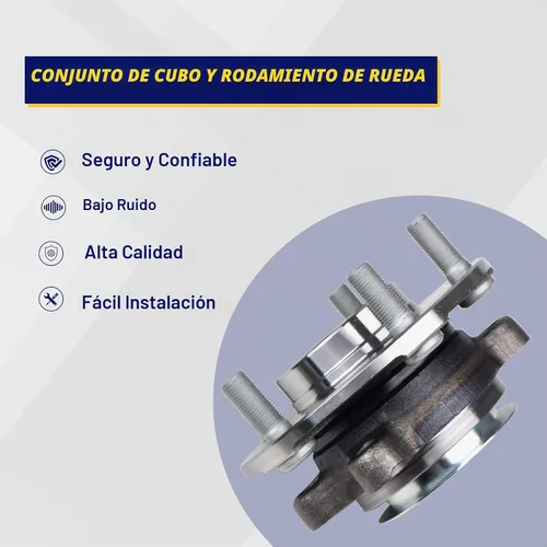 Vista 6 de KUSATEC 513298 Conjunto de cubo de rodamiento de rueda delantera 2 piezas