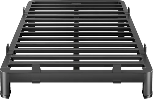 Vista 36 de MAF - Base de cama de plataforma de 14 pulgadas para cama individual con listones de madera, base de cama de metal resistente de 3500 libras