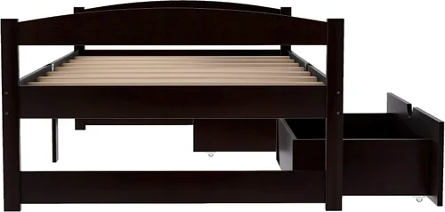 Vista 8 de Harper & Bright Designs Sofá cama individual con cajones de almacenamiento, cama capitanes de madera maciza, tamaño individual, sofá cama, base