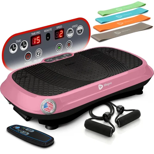 Vista 17 de Lifepro Máquina de ejercicios con placa de vibración Waver con 99 Negro