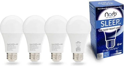 Vista 10 de Norb NorbSLEEP - Bombilla de luz azul baja para dormir, LED nocturno que aumenta la melatonina para un sueño reparador, para bebés, niños y adultos