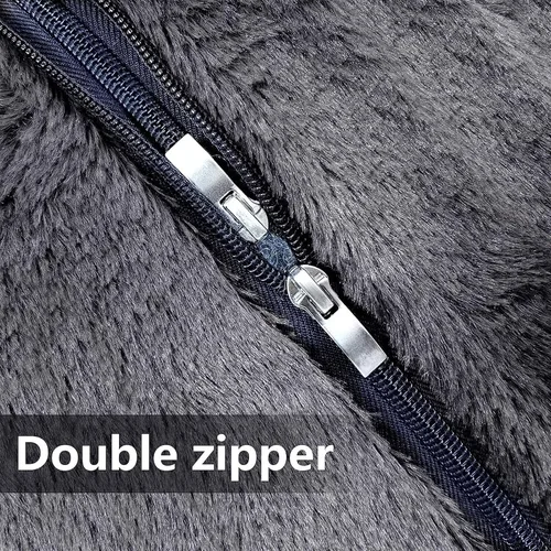 Vista 8 de Puf, funda gigante de piel para adultos y niños (sin relleno), cómoda y esponjosa para sofá perezoso para silla de lectura, silla de suelo, funda
