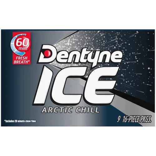 Vista 12 de Dentyne Ice Arctic Chill - Goma de mascar sin azúcar, 9 paquetes de 16 piezas (144 piezas en total) Goma de mascar, perfecta para un aliento