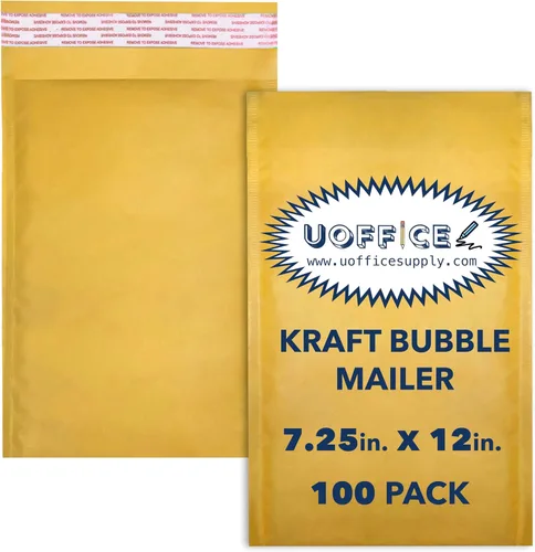 Vista 13 de Sobres de burbujas de papel kraft, 100 sobres acolchados pequeños #0-6 x 10 pulgadas, sobres de burbujas de papel kraft, sobres protectores, sobres