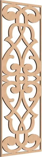 Vista 22 de 9 3/8"W x 24 3/8"H x 1/4"T Bellaire Decorativos Paneles de pared de madera calado, abedul