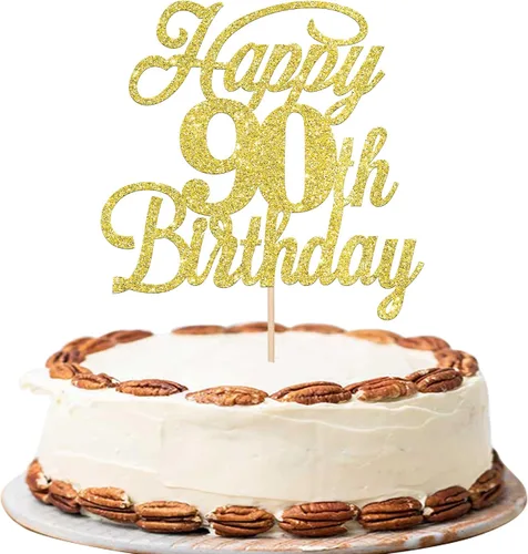 Vista 47 de Rsstarxi 1 paquete de decoración para tarta de cumpleaños 8 con purpurina negra de 8 años y fabulosos saludos a 8 años de edad, para celebrar el 8º