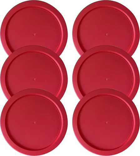Vista 8 de Tapas de repuesto para recipientes de vidrio Pyrex para almacenamiento de alimentos de 4 tazas, tapas redondas de plástico de 6 pulgadas que se