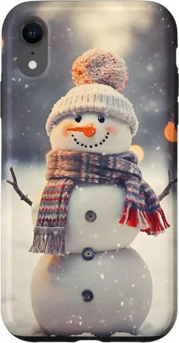 Vista 25 de Cute Christmas Snowman Winter Snow Scene Holiday Season Case for iPhone 17