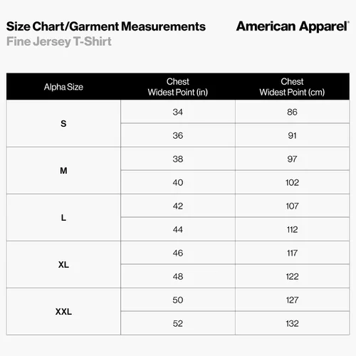 Vista 5 de American Apparel Camiseta de punto fino, estilo G2001, paquete de 2