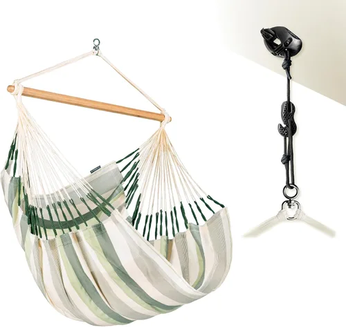 Vista 18 de LA SIESTA Domingo - Silla colgante para exteriores resistente a la intemperie Sea Salt