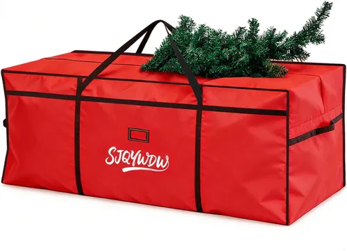 Vista 8 de Bolsa de almacenamiento para árbol de Navidad, 4 pies/5 pies, resistente, reutilizable Gris