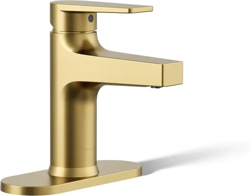 Vista 17 de Kohler 74021-4-BL Taut - Grifo de lavabo de baño con mango único, 1.2 gpm, negro mate
