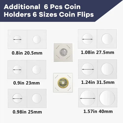 Vista 5 de Smatagee 200 fundas de plástico transparente para billetes con caja de almacenamiento, protector de láminas para moneda, dinero, billetes, billetes