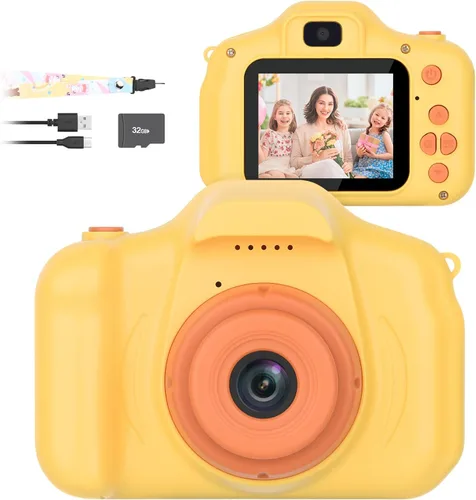 Vista 9 de Mafiti Cámara para Niños, Cámara Digital Mini Selfie de 26MP HD para Niños, Cámara para Niños Pequeños de Vídeo 1080P, Juguete al Aire Libre