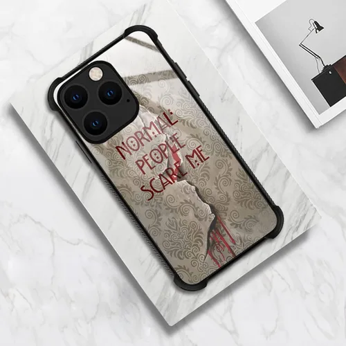 Vista 6 de CARLOCA Funda compatible con iPhone 14 Pro, diseño gráfico de identidad de American Horror Story, a prueba de golpes, antiarañazos, para iPhone 14