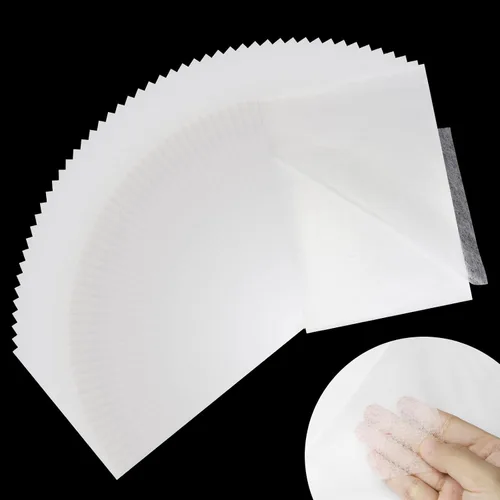 Vista 9 de Stitch Witchery - 20 hojas, 8 x 12 pulgadas, cinta fusible para aplicaciones de tela, interfaz fusible de peso medio, tela de unión fusible