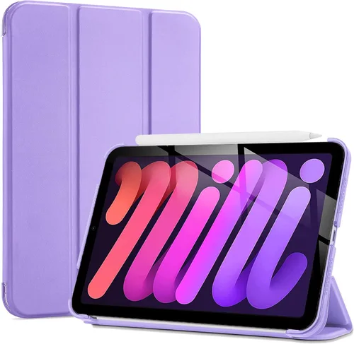 Vista 18 de ProCase Funda inteligente para iPad mini 7 A17 Pro 2024/iPad Mini 6 2021 8.3 pulgadas iPad mini 7ª/6ª generación, cubierta trasera dura para iPad