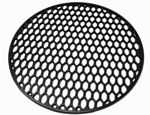 Vista 3 de Rejilla de hierro fundido para parrilla Weber de 22 pulgadas. Funciona con hervidor de agua Weber. Weber Performer, parillas barril.