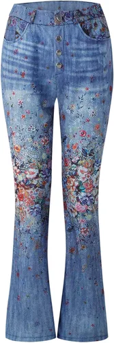 Vista 2 de HJYUZP Womens Joggers Women's Long Multiple Choice Printed Casual Loose Pants Comfortable Micro Flared Pants for Women