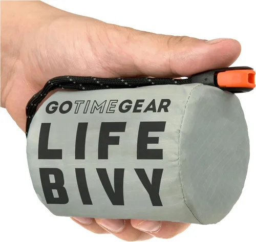 Vista 16 de Go Time Gear Life Bivy Emergency Survival Sleeping Bag Thermal Bivy - Use as Emergency Bivy Sack, Survival Sleeping Bag, Mylar Emergency Blanket