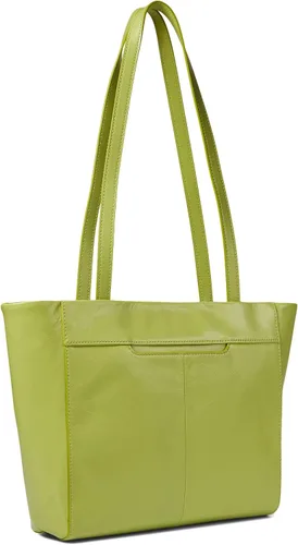 Vista 2 de HOBO Haven Tote para mujer, construcción de cuero con asas superiores, forro de algodón, cierre con cremallera y elegante bolso